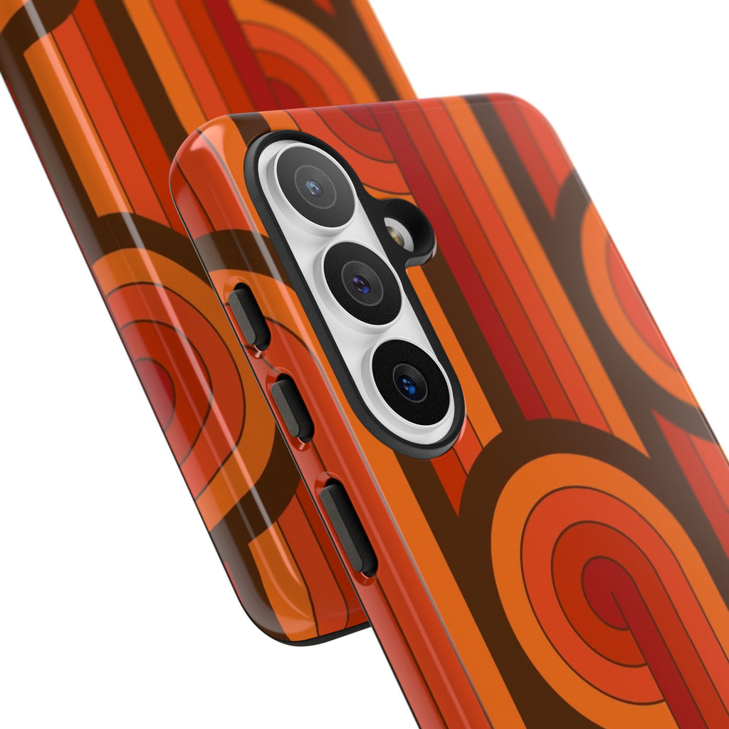 60's Wallpaper - Orange/Brown