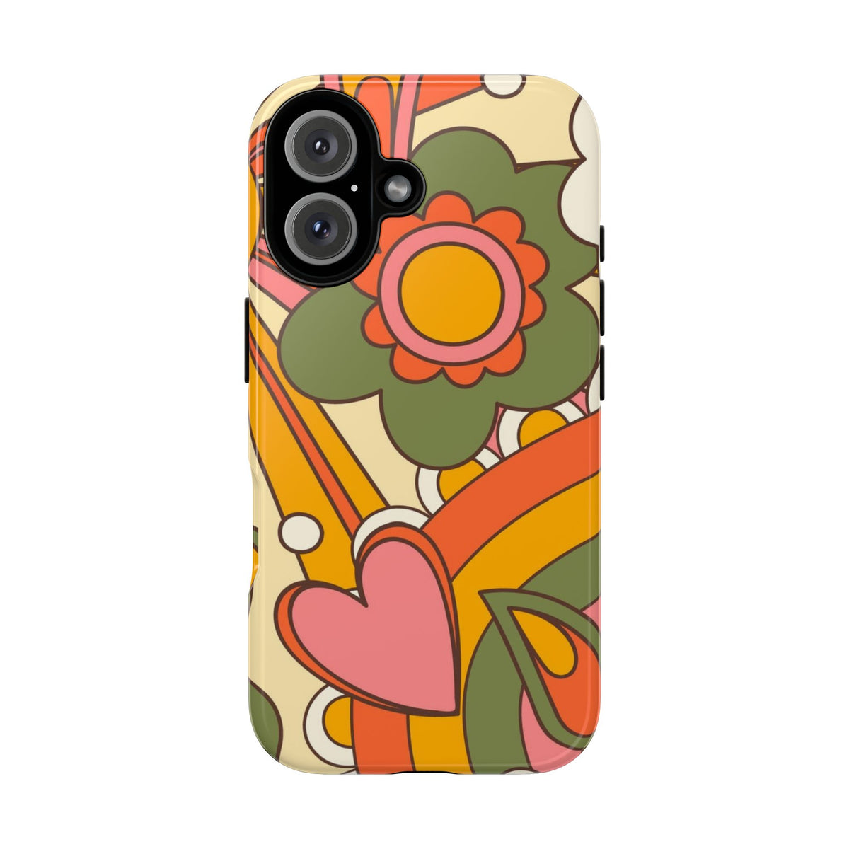 60's Wallpaper - Pink/Green