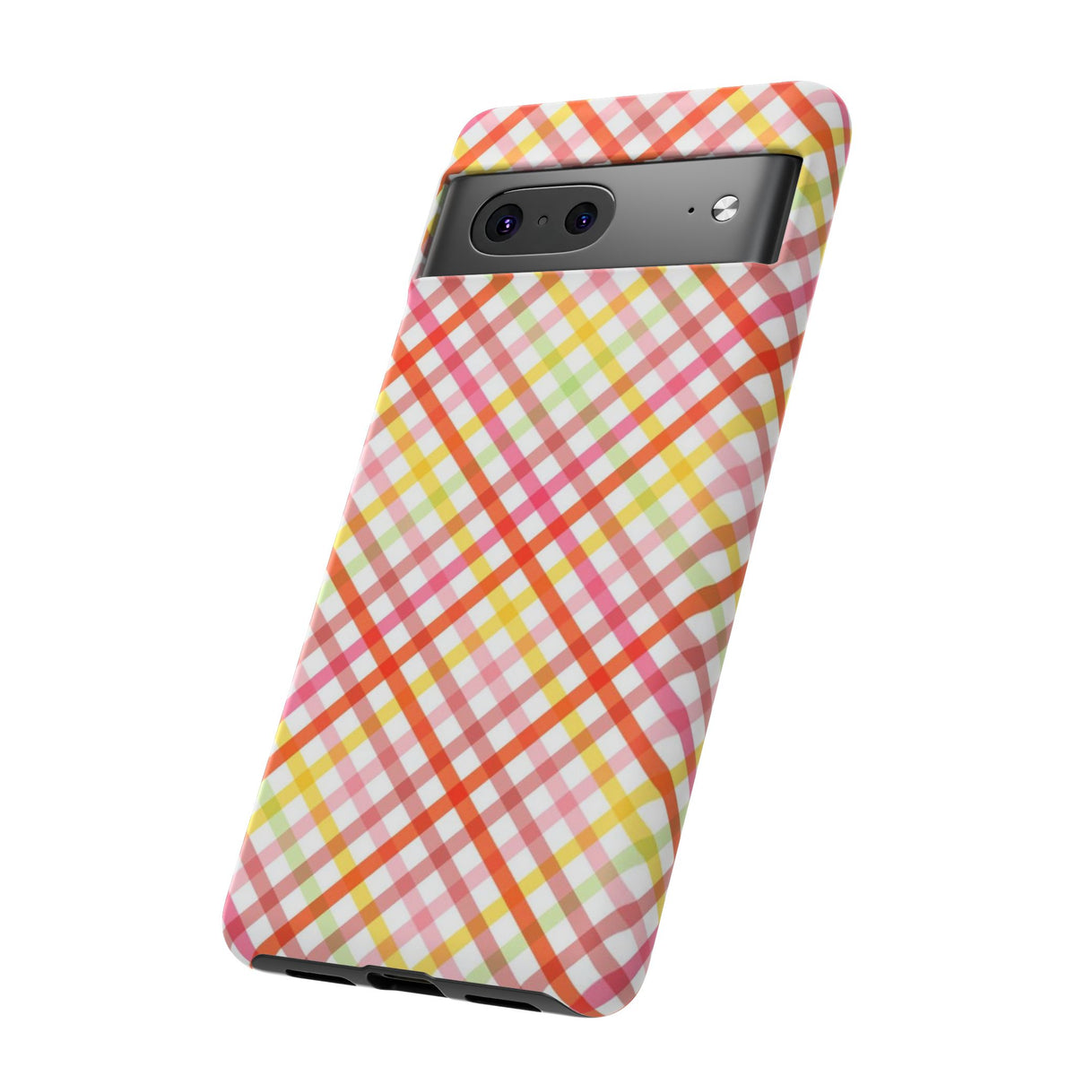 Checked Stripes - Pink/Red/Yellow