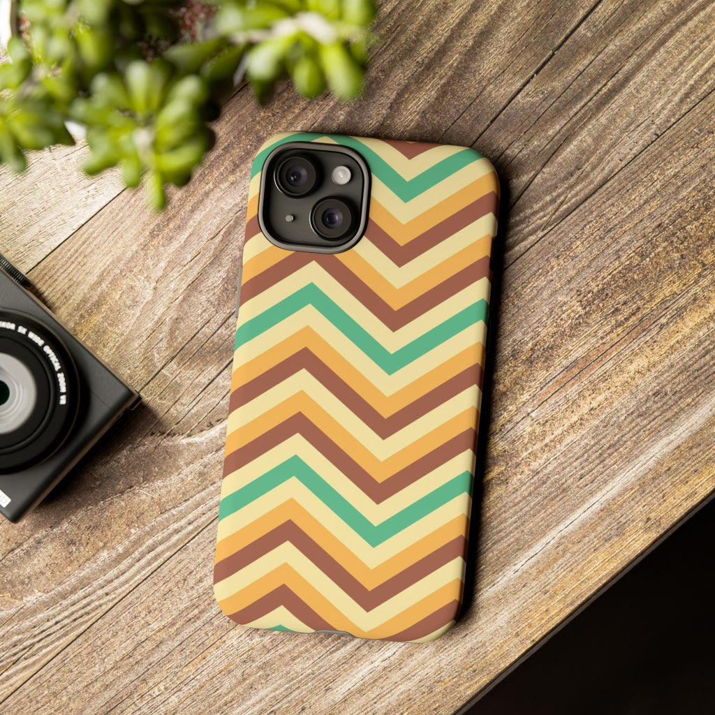 Zig Zags - Brown/Green