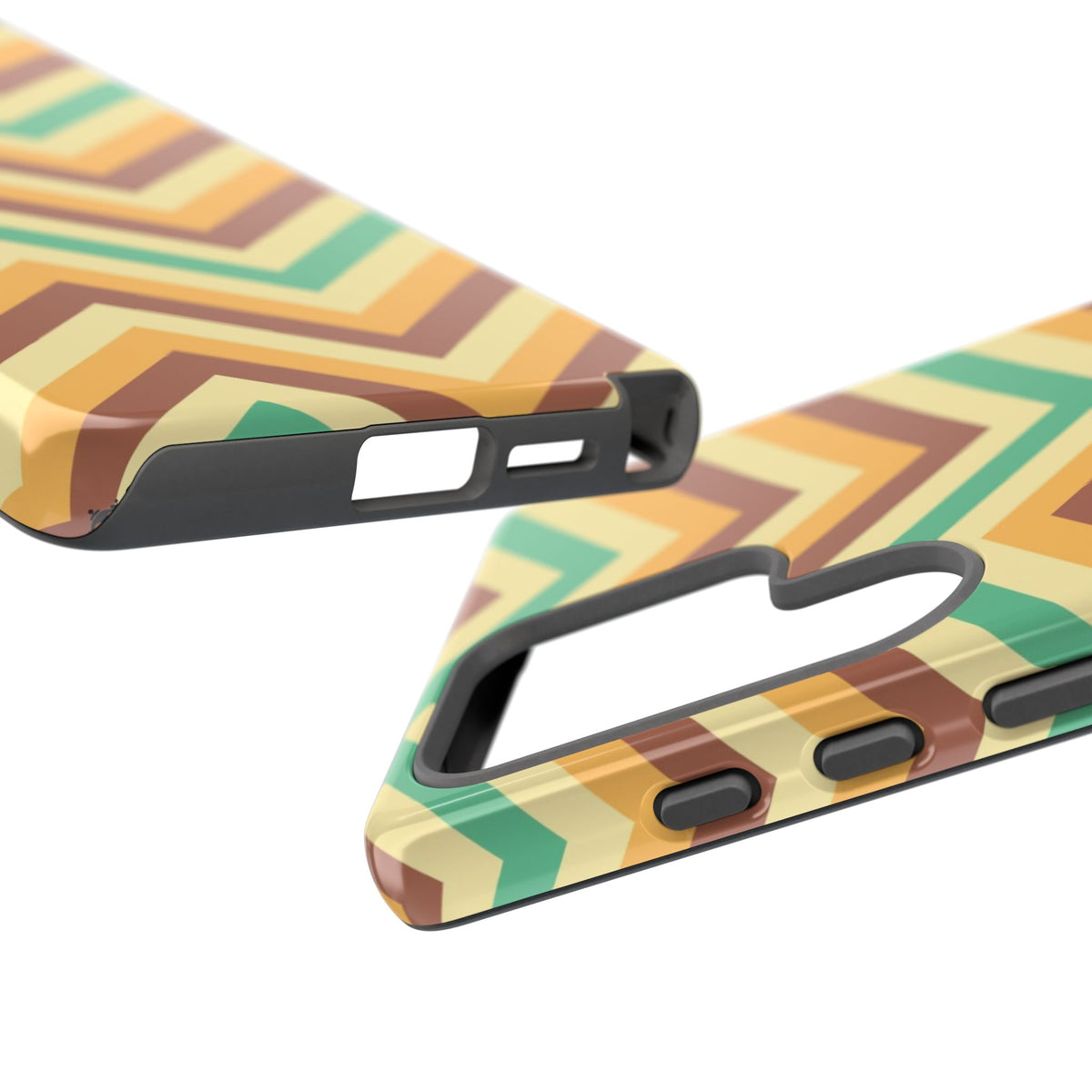 Zig Zags - Brown/Green