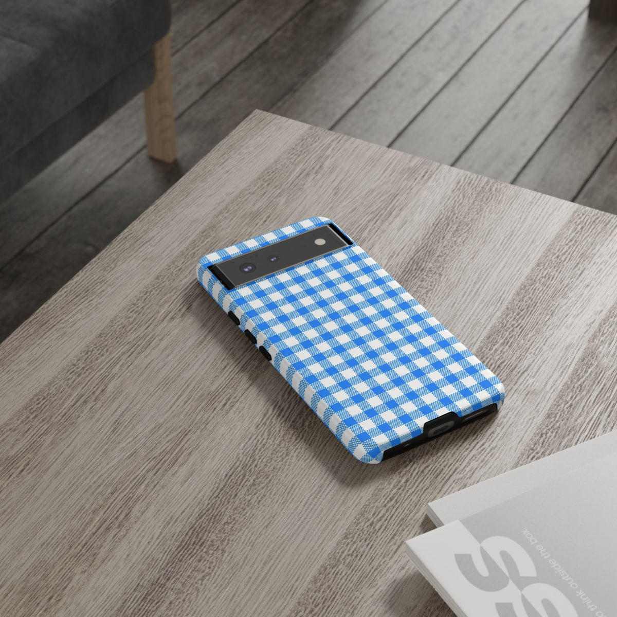 Checked - Blue
