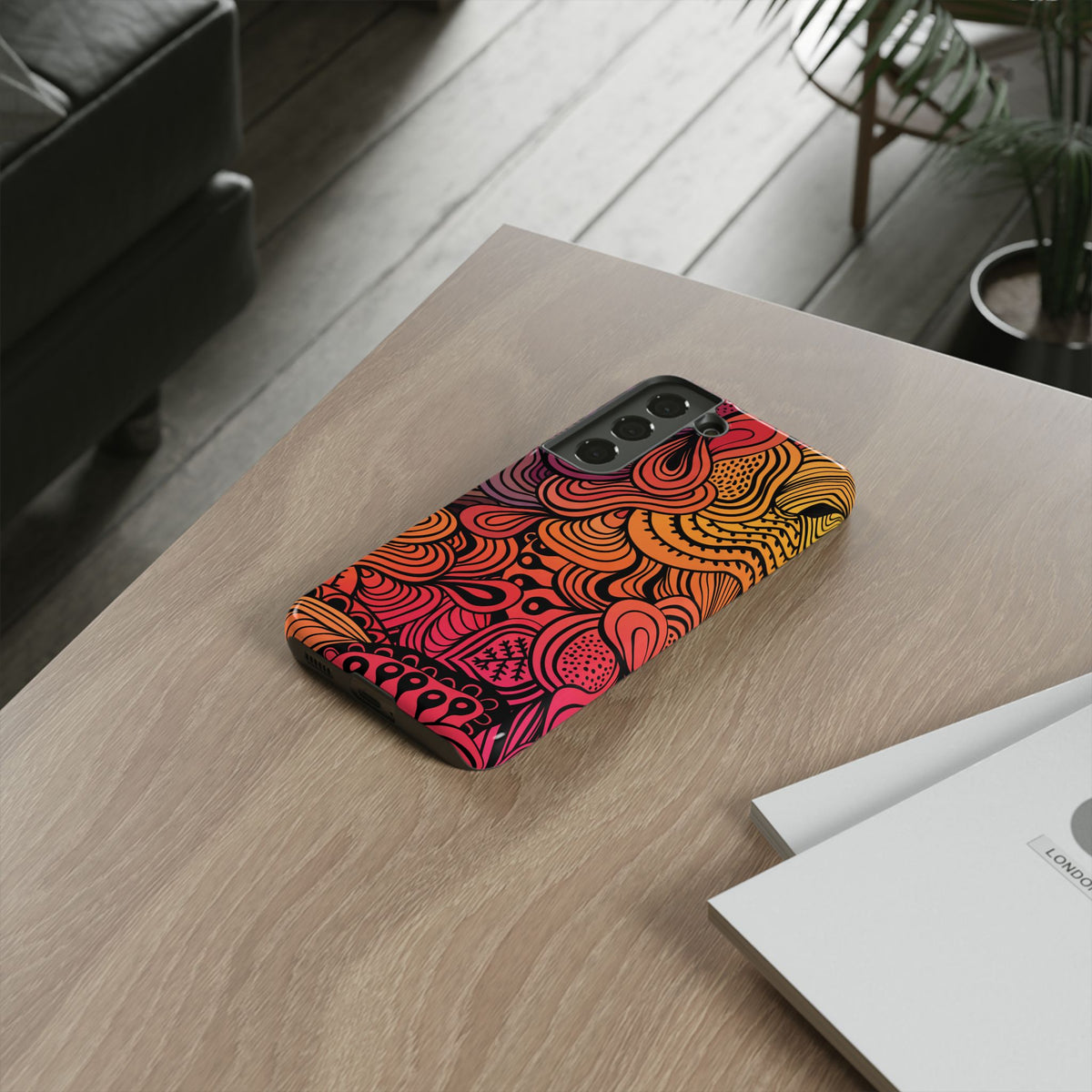 Abstract - Pink/Yellow