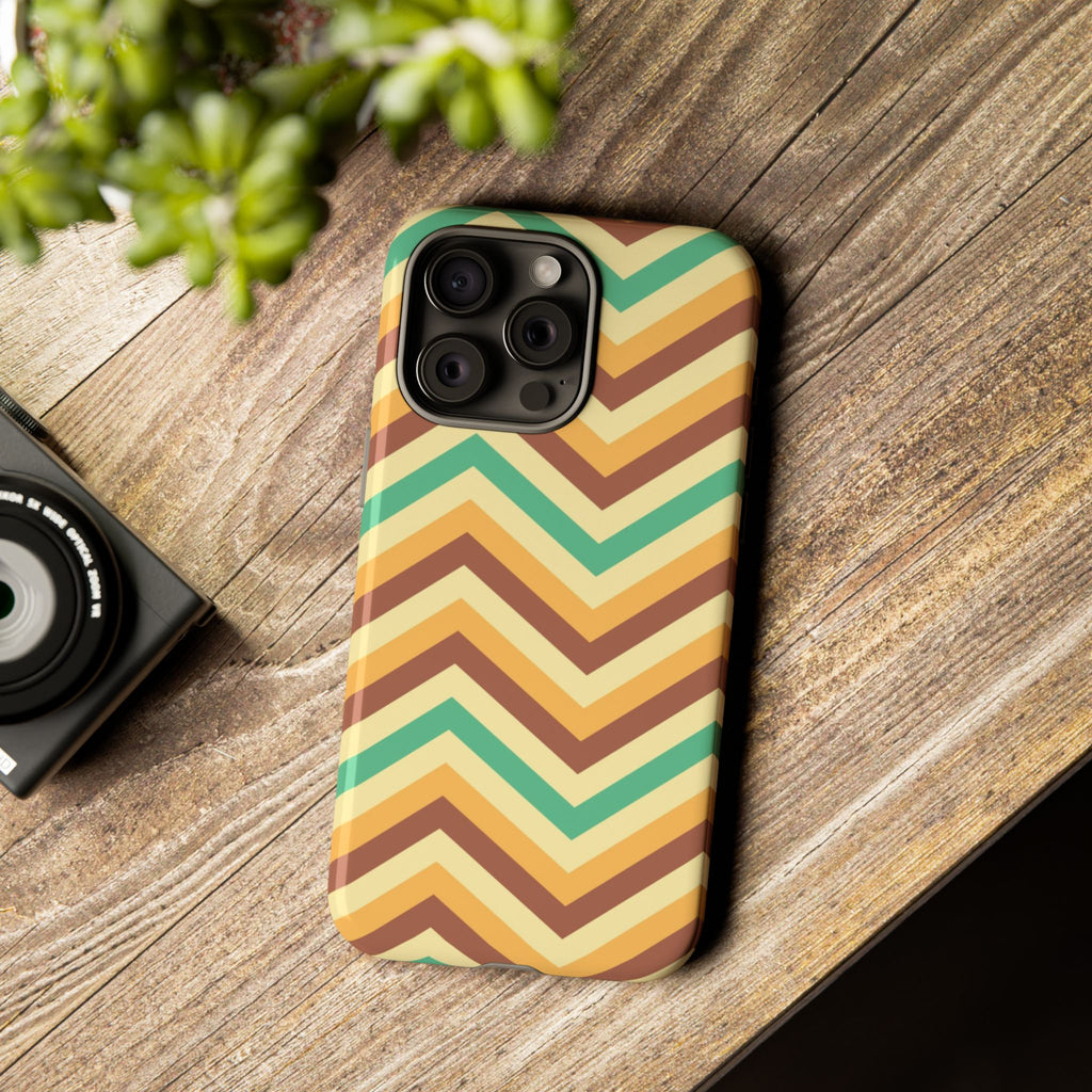 Zig Zags - Brown/Green
