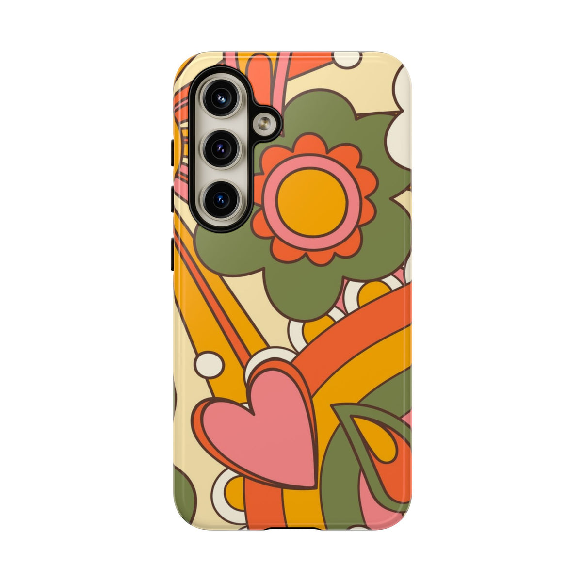 60's Wallpaper - Pink/Green