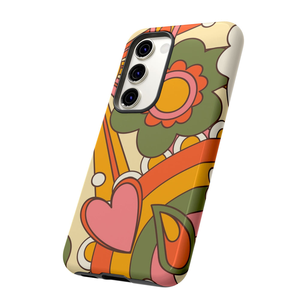 60's Wallpaper - Pink/Green