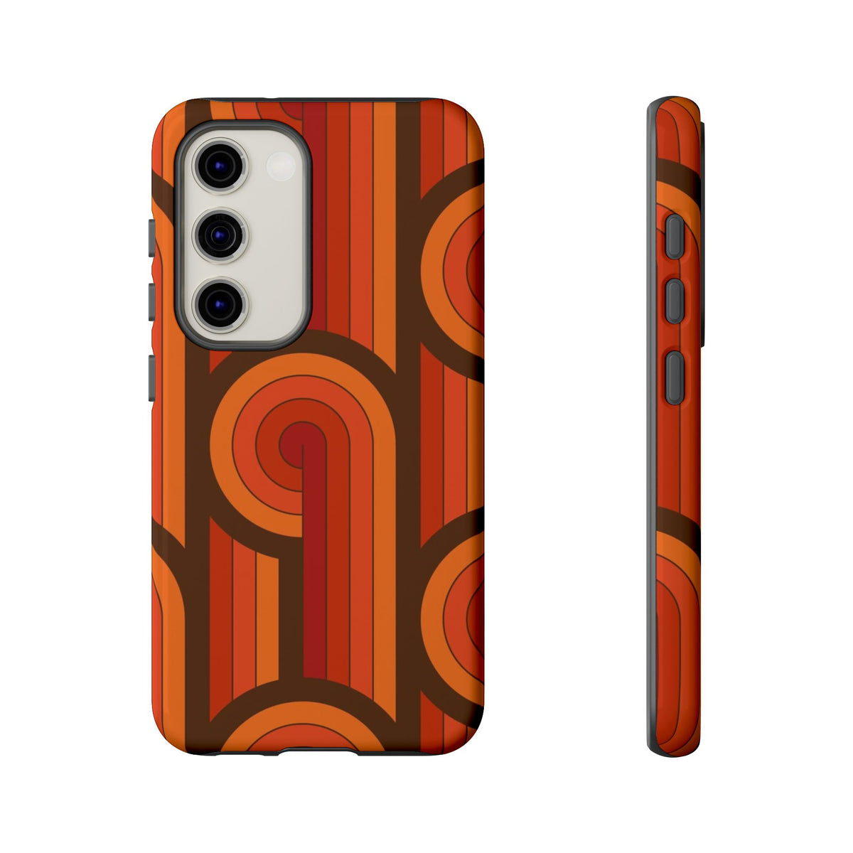 60's Wallpaper - Orange/Brown