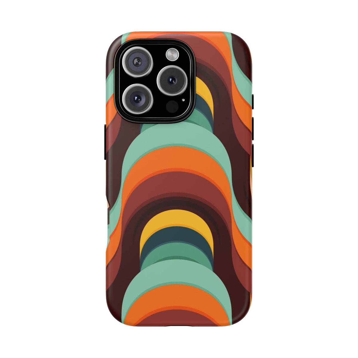 60's Wallpaper - Orange/Blue