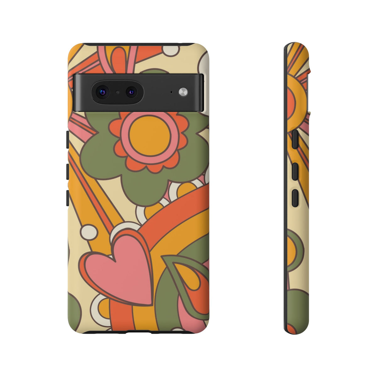 60's Wallpaper - Pink/Green