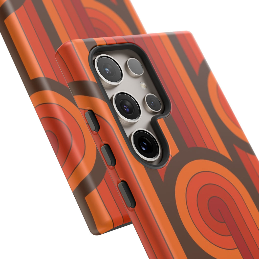 60's Wallpaper - Orange/Brown