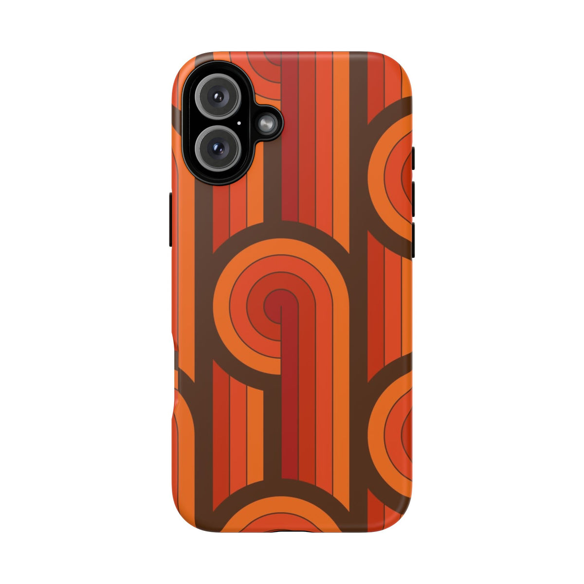 60's Wallpaper - Orange/Brown