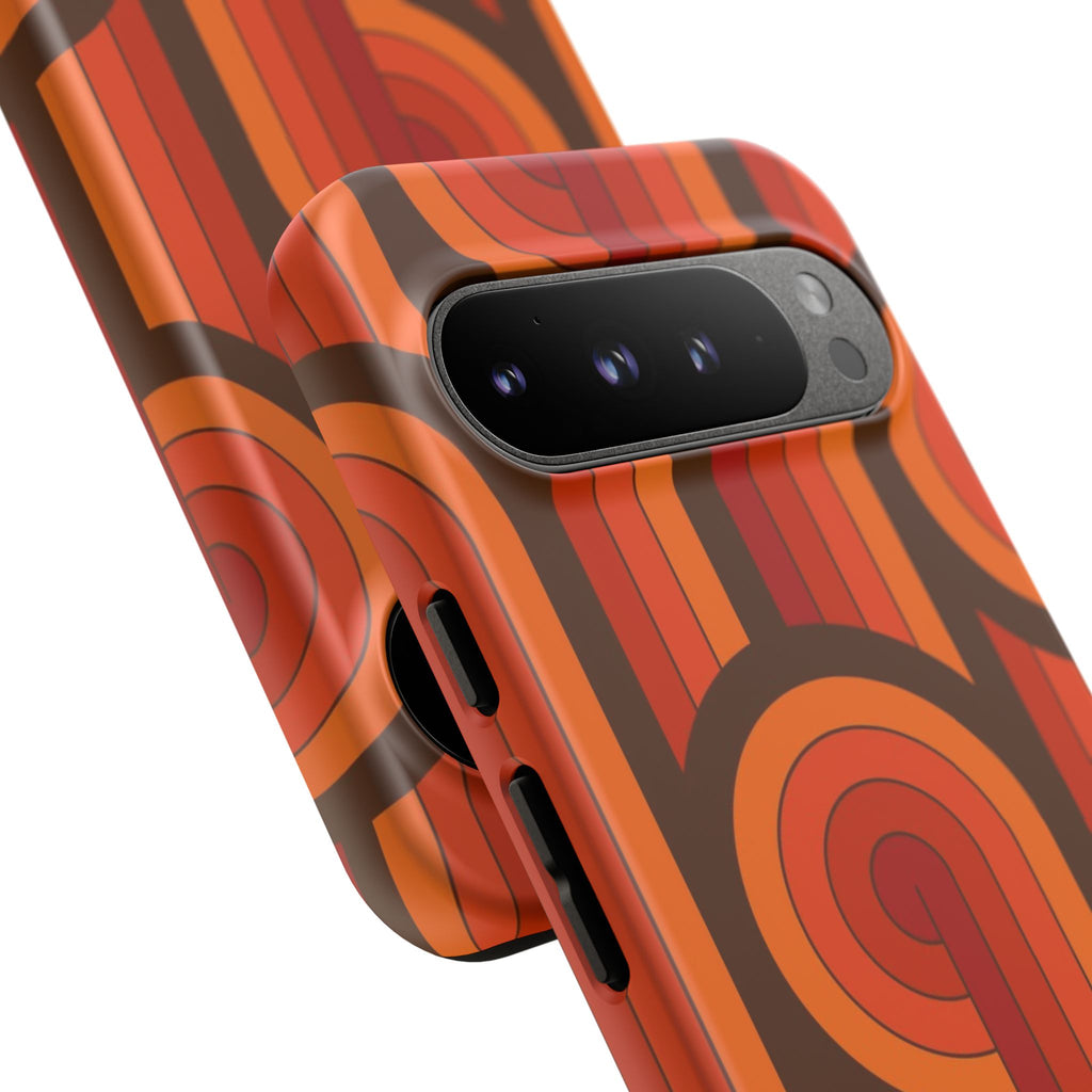 60's Wallpaper - Orange/Brown