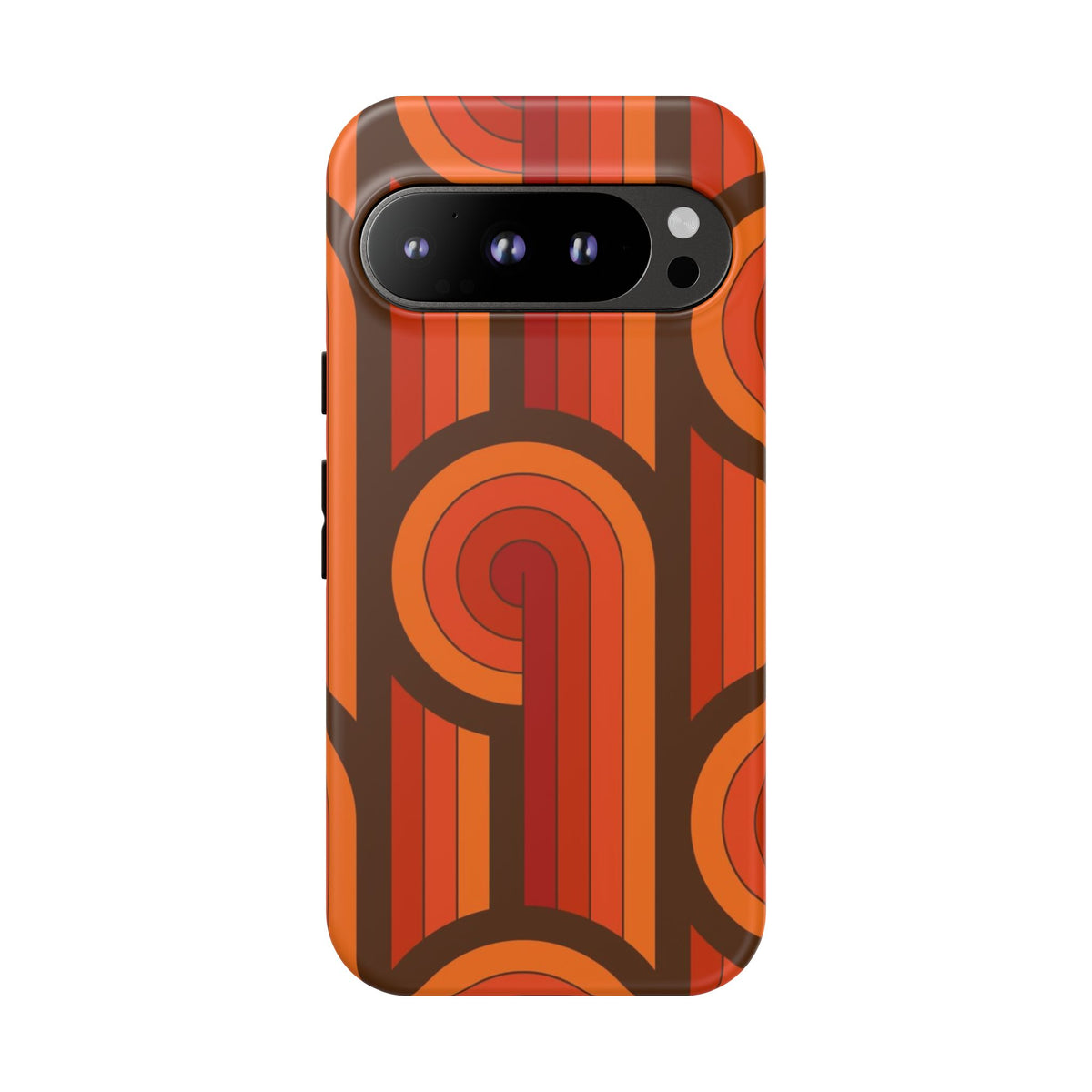 60's Wallpaper - Orange/Brown