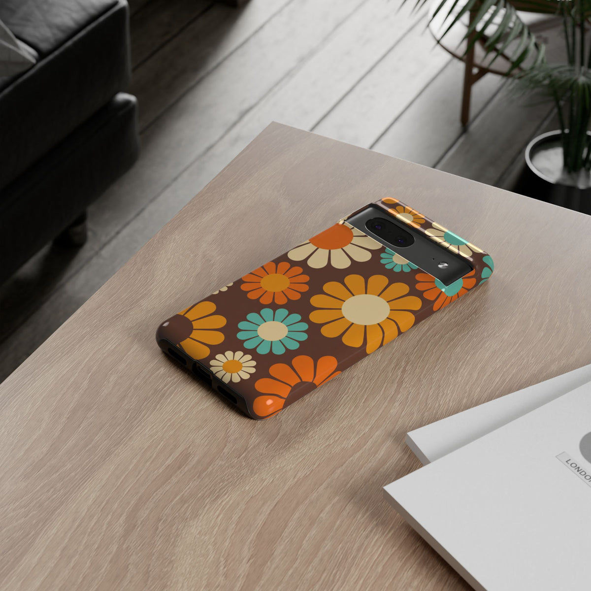 Flowers - Brown/Yellow
