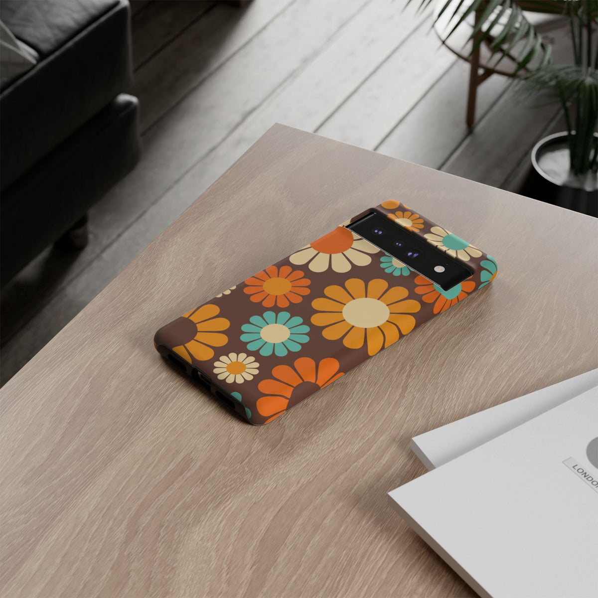 Flowers - Brown/Yellow