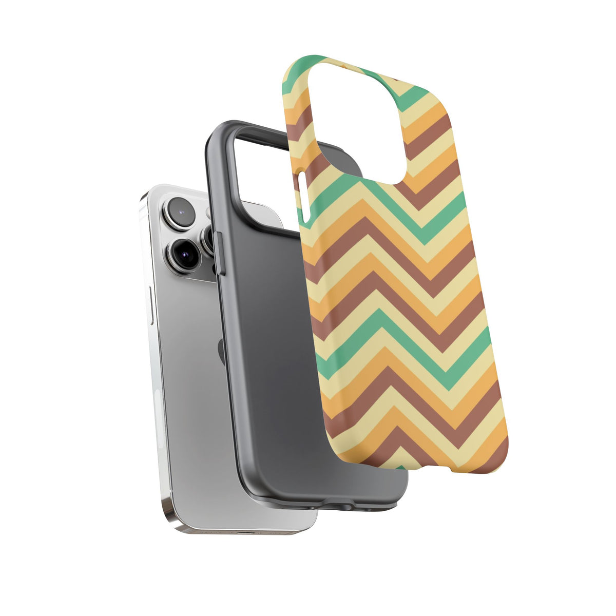 Zig Zags - Brown/Green