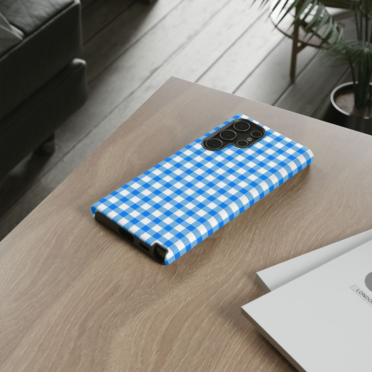 Checked - Blue