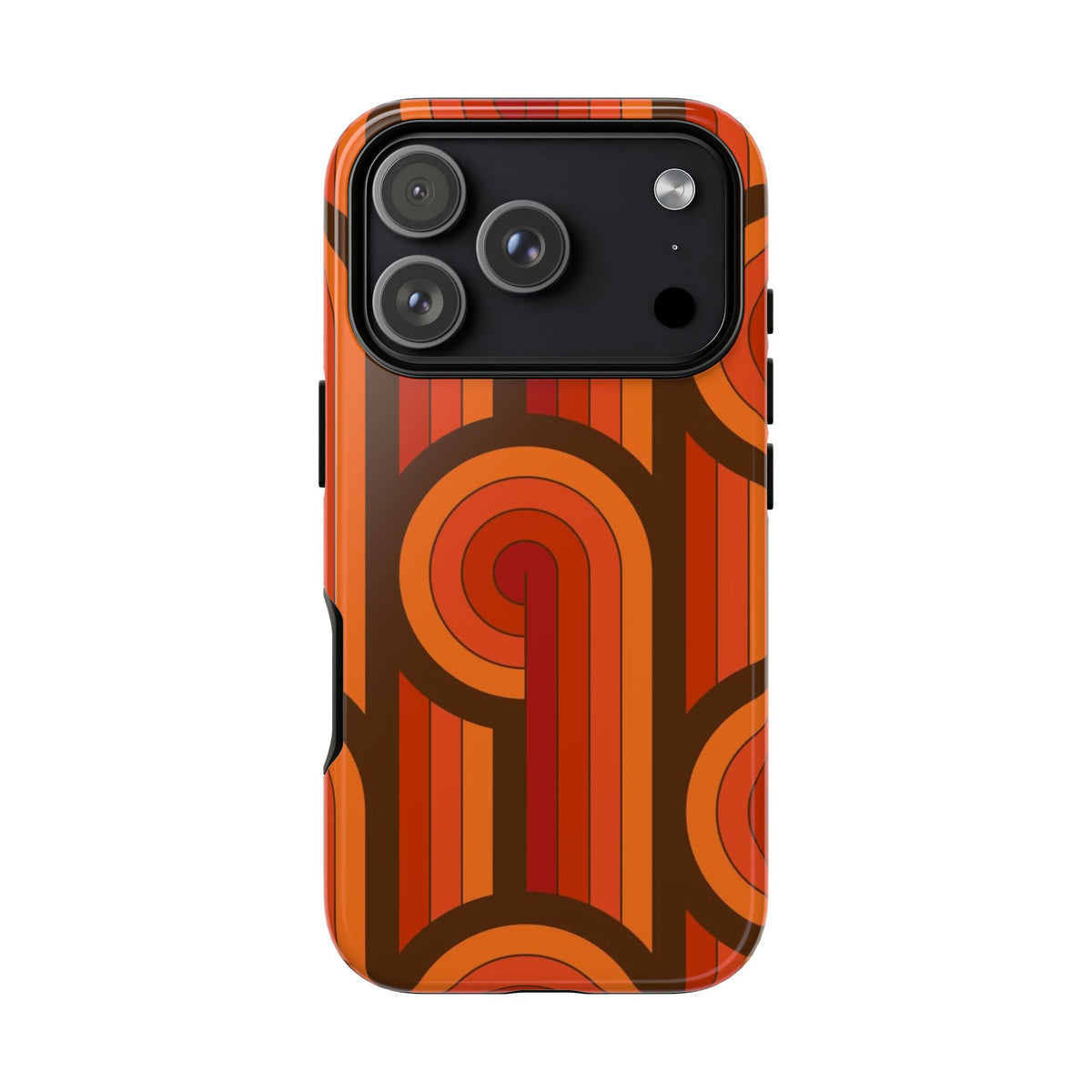 60's Wallpaper - Orange/Brown