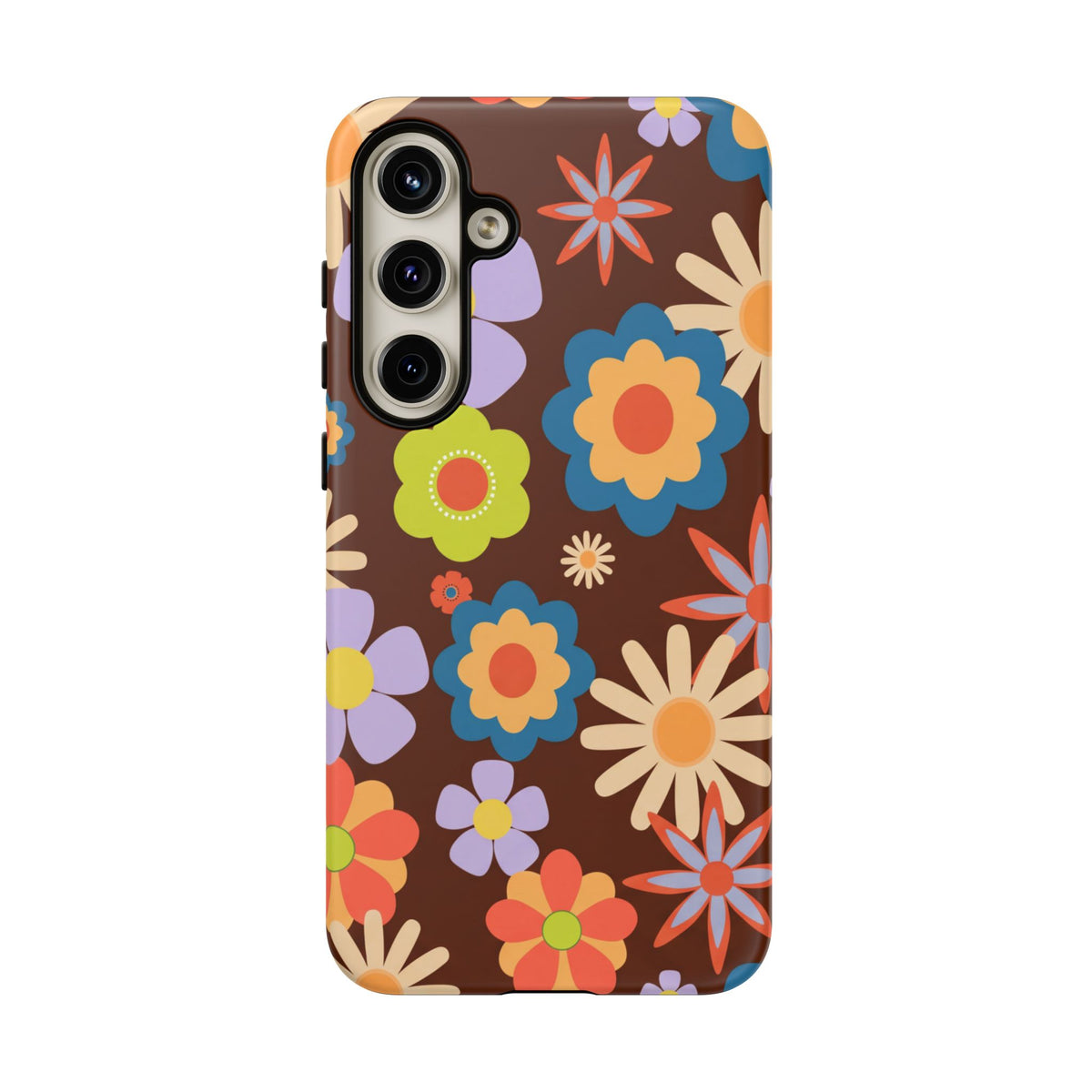 Flowers - Brown/Blue