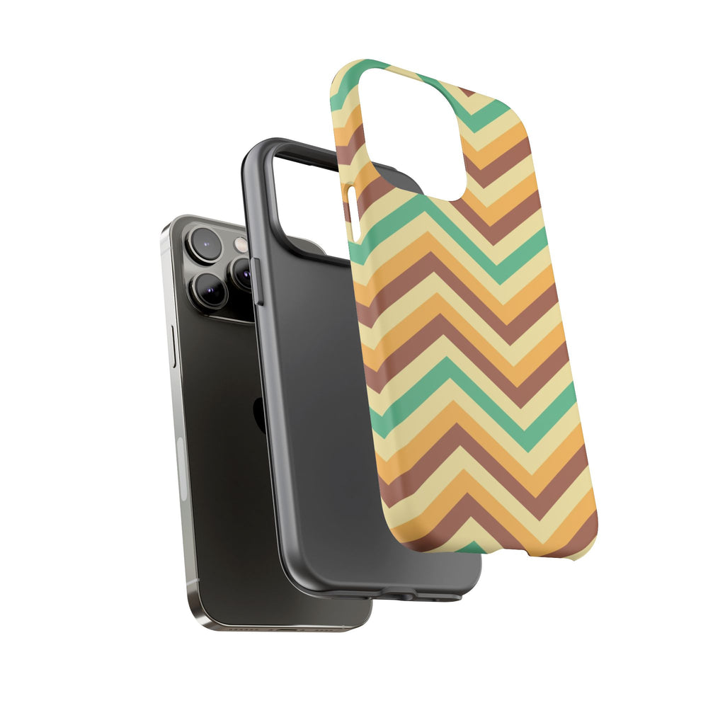Zig Zags - Brown/Green