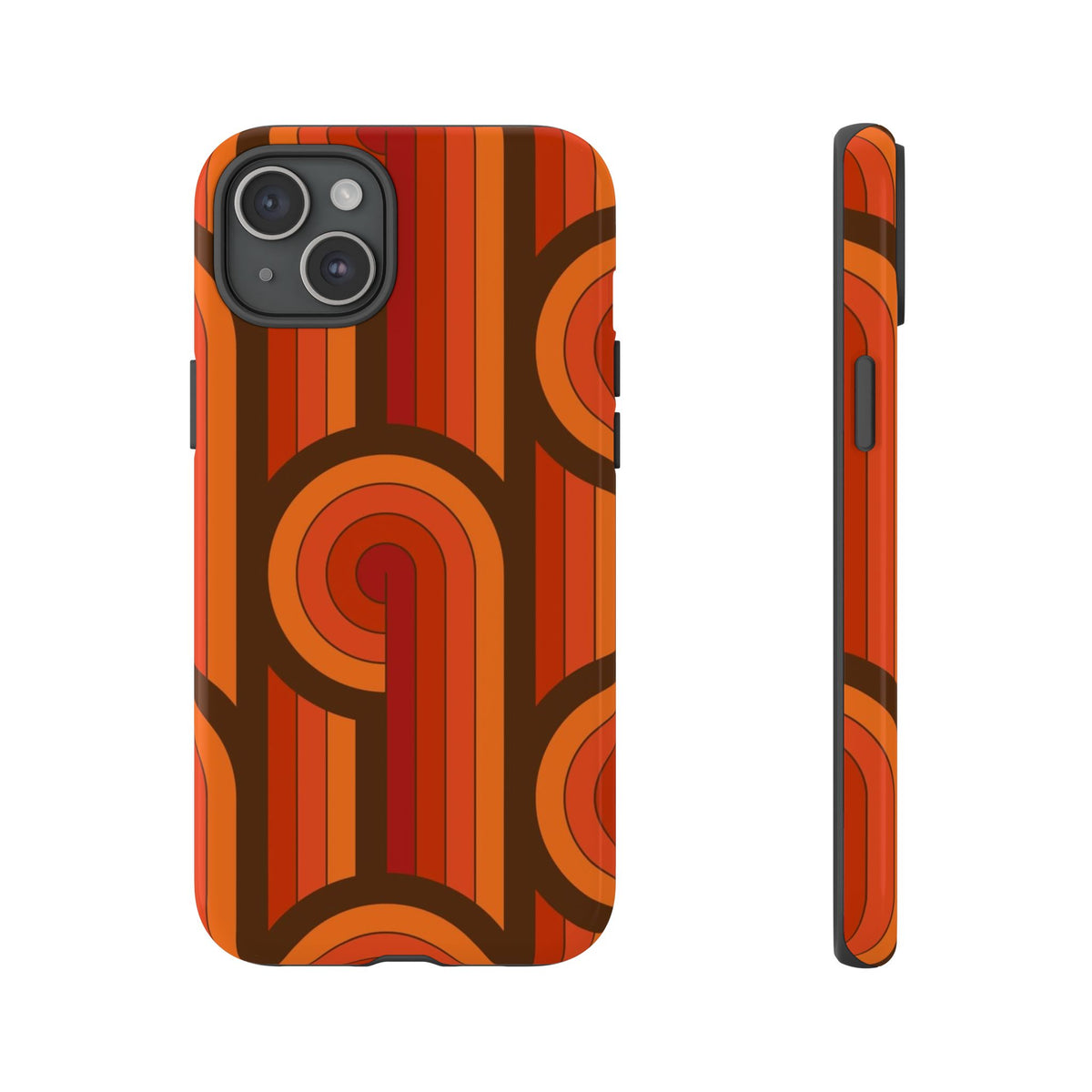 60's Wallpaper - Orange/Brown