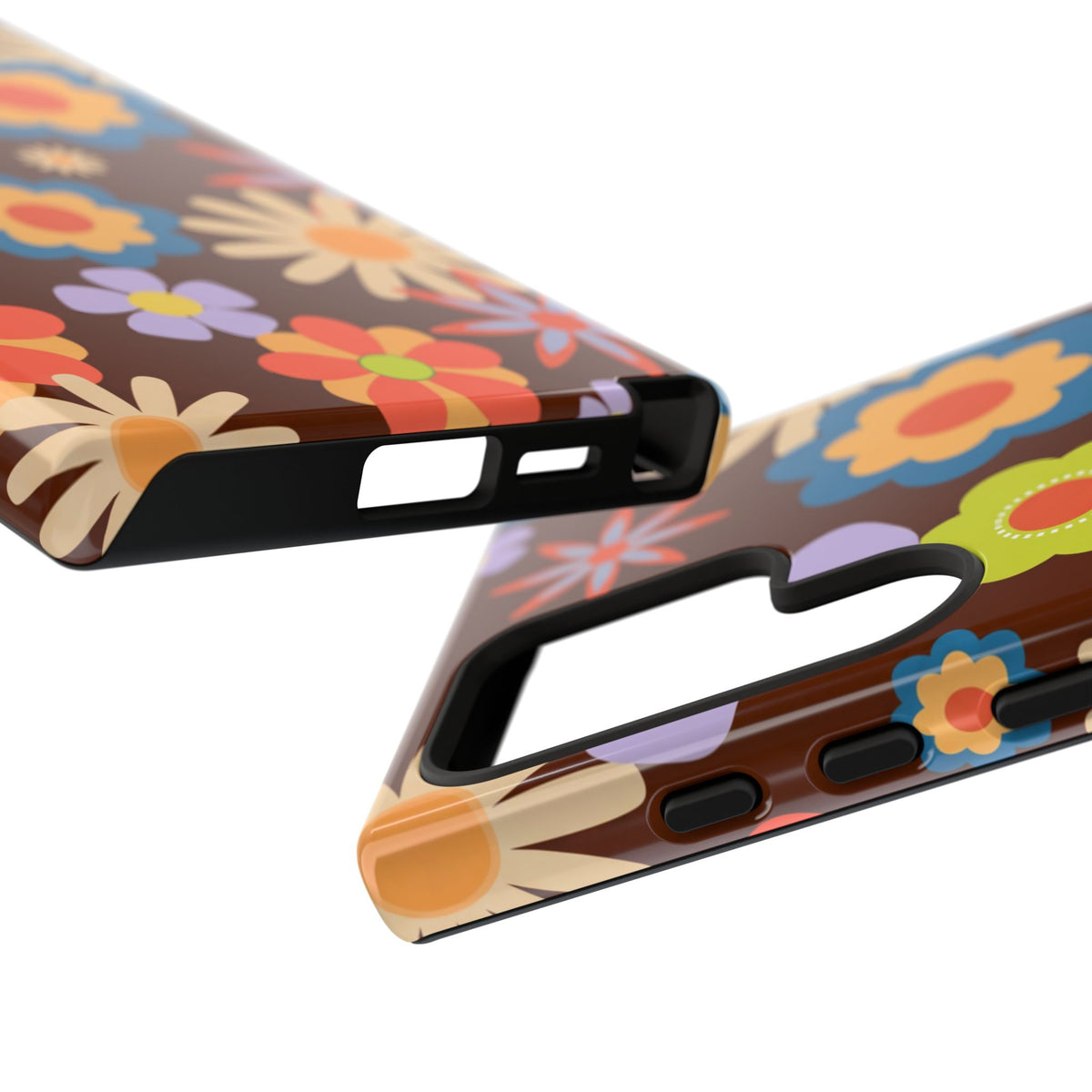 Flowers - Brown/Blue