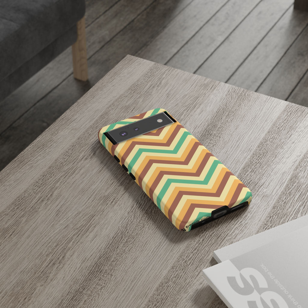 Zig Zags - Brown/Green