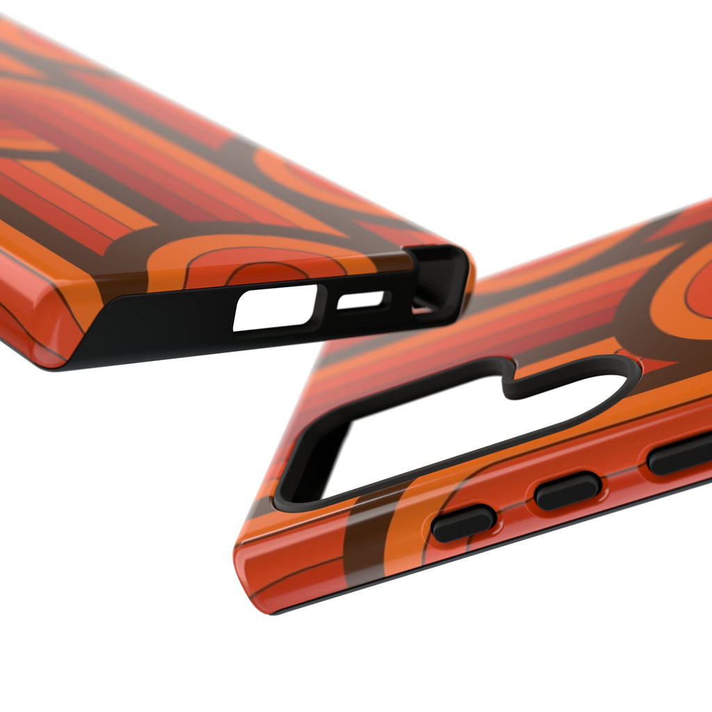 60's Wallpaper - Orange/Brown
