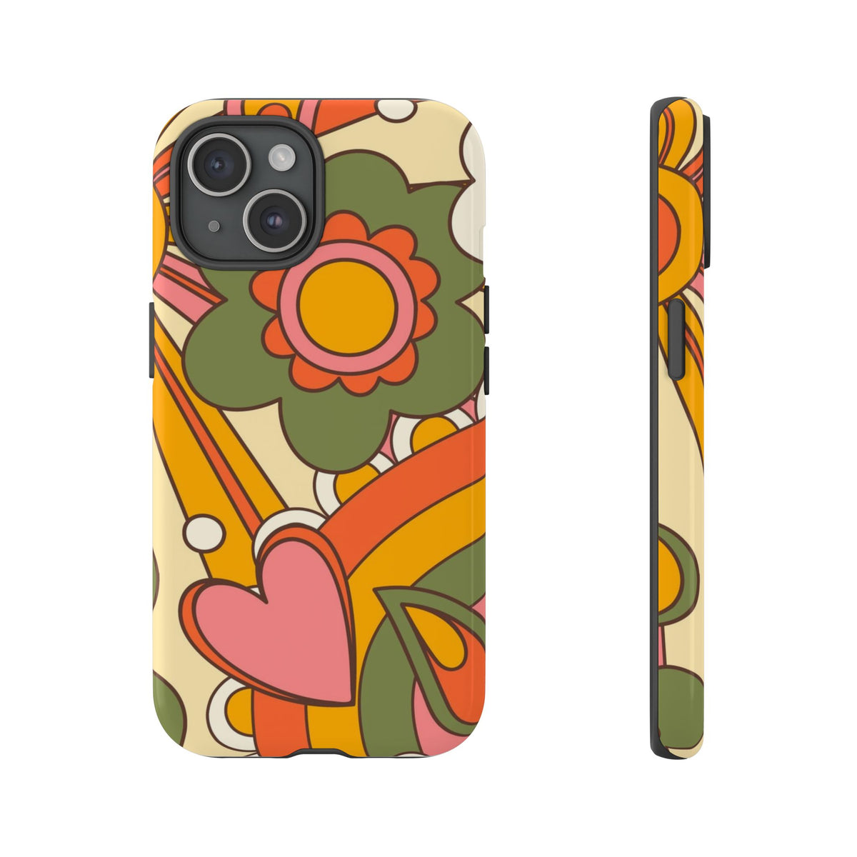 60's Wallpaper - Pink/Green