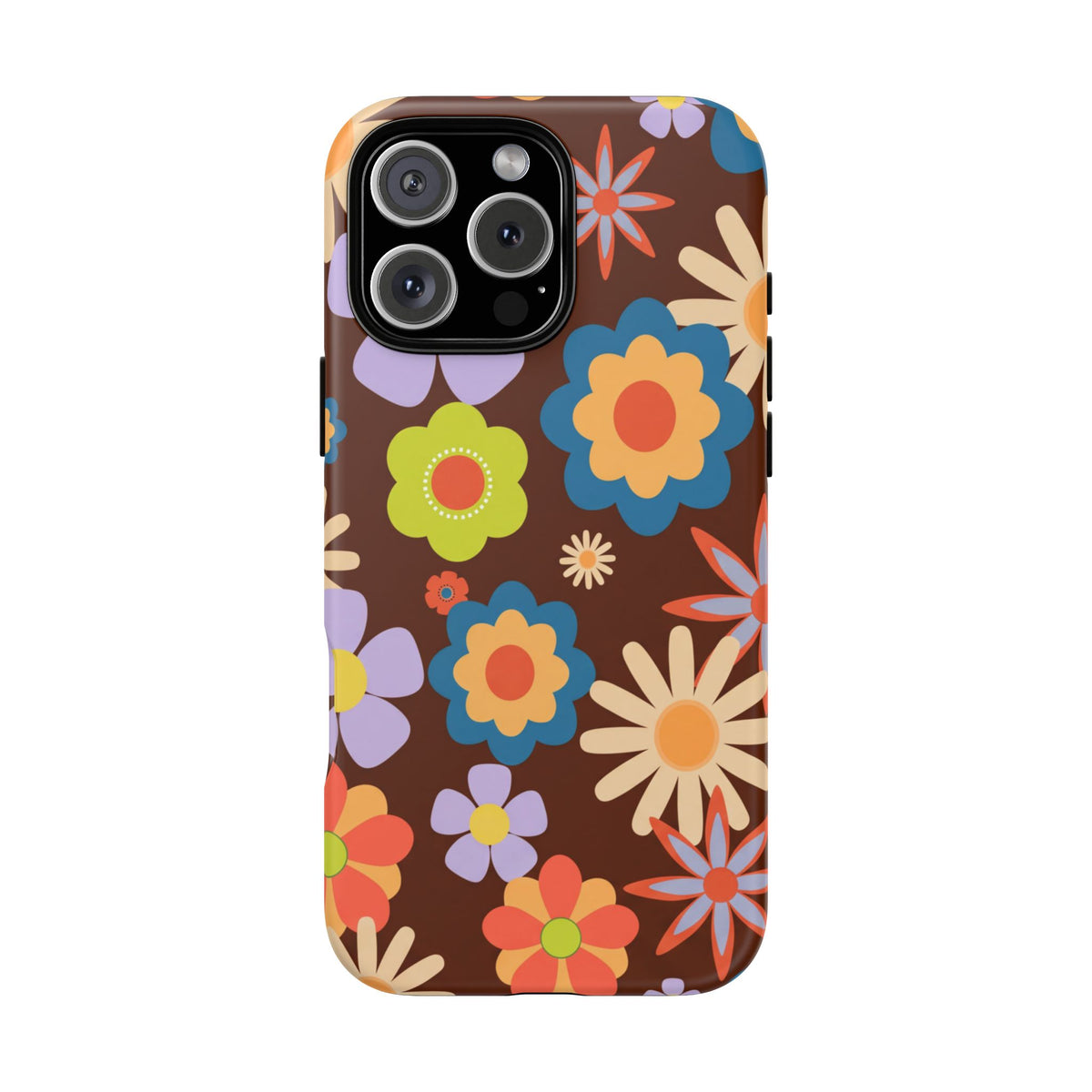 Flowers - Brown/Blue