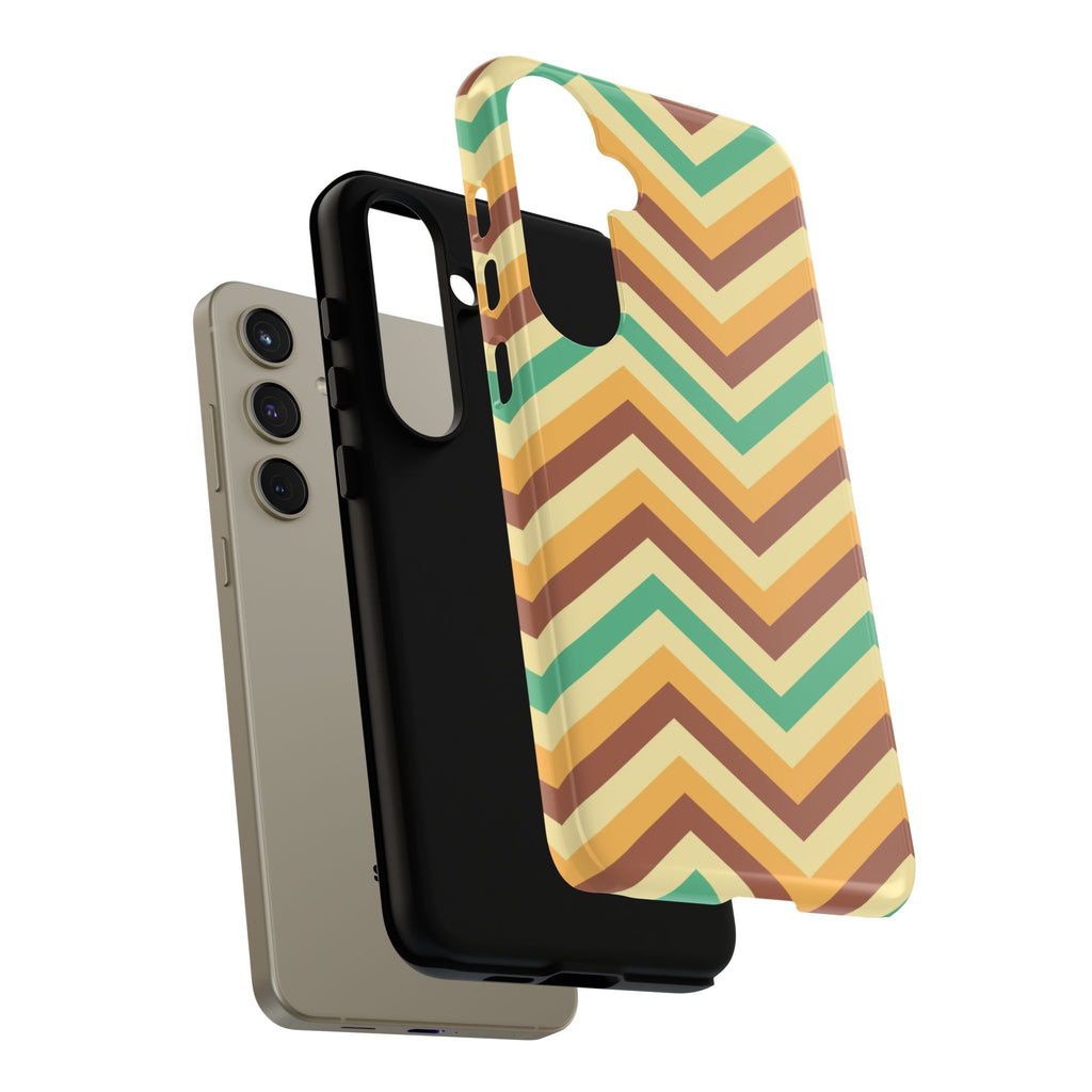 Zig Zags - Brown/Green