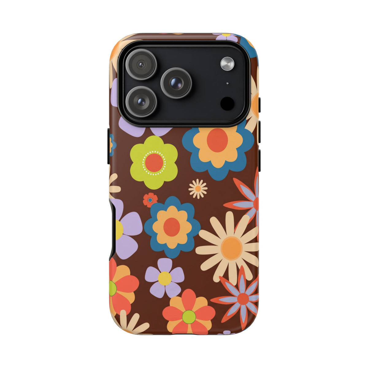 Flowers - Brown/Blue