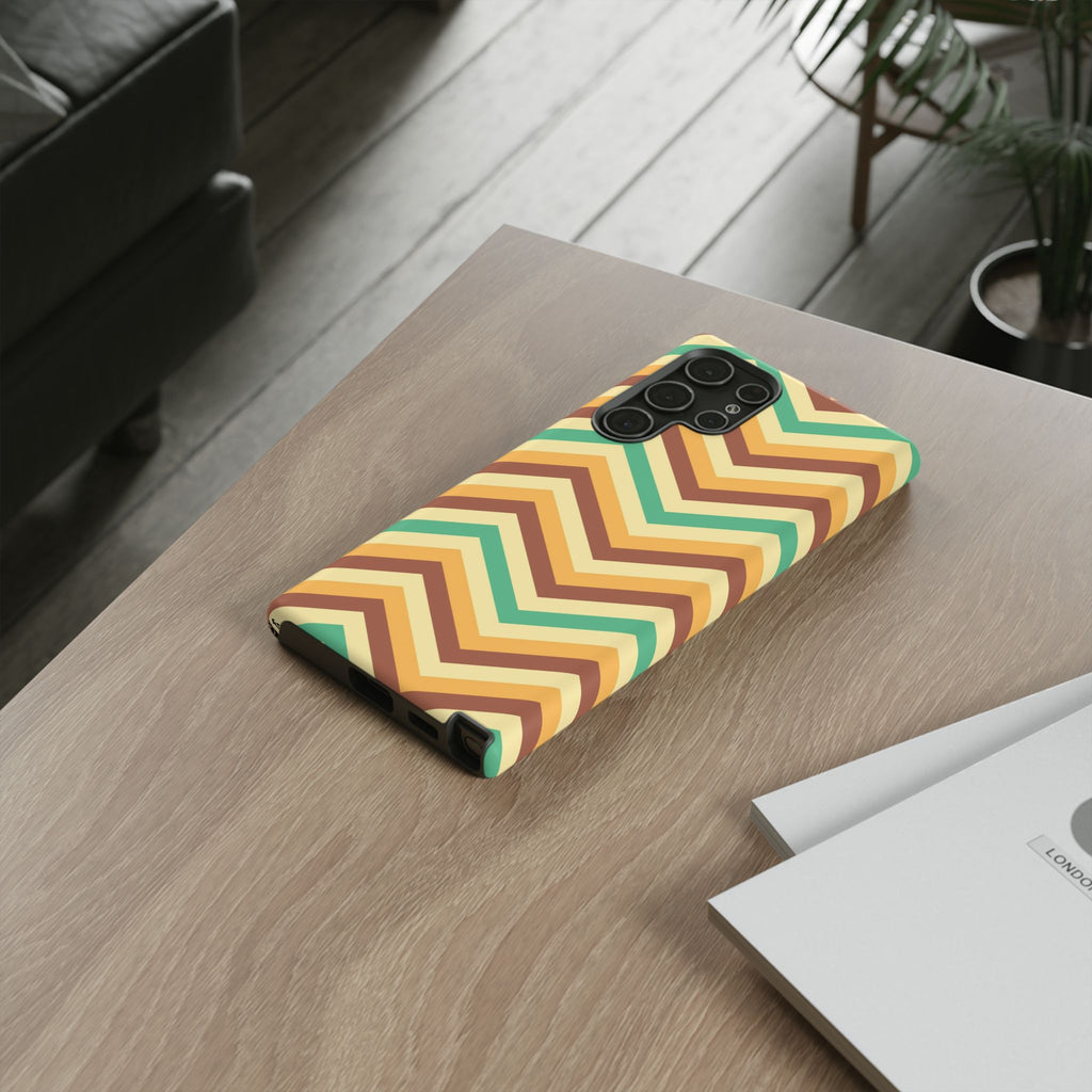 Zig Zags - Brown/Green