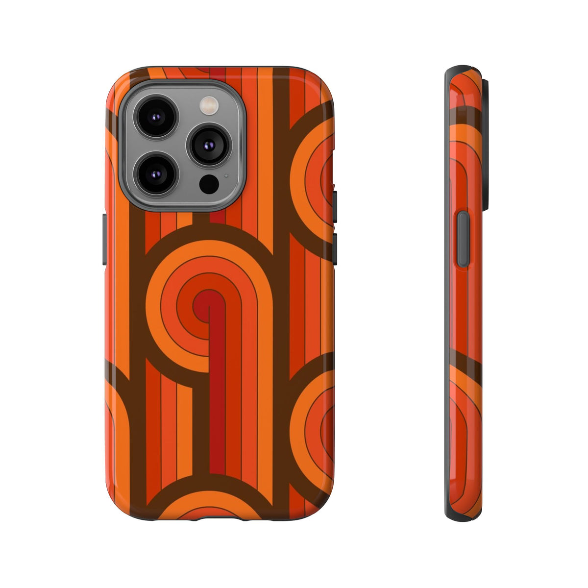60's Wallpaper - Orange/Brown