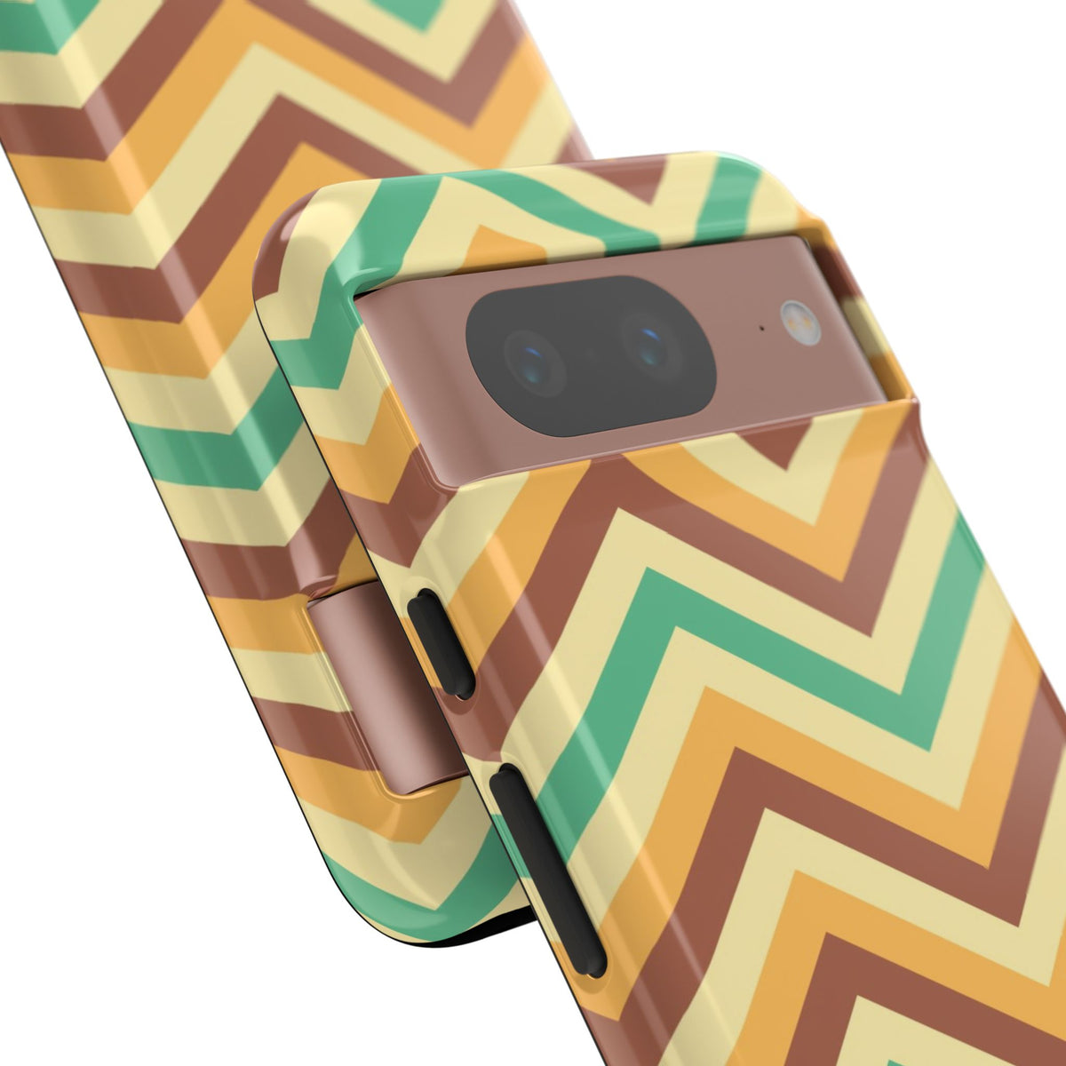 Zig Zags - Brown/Green