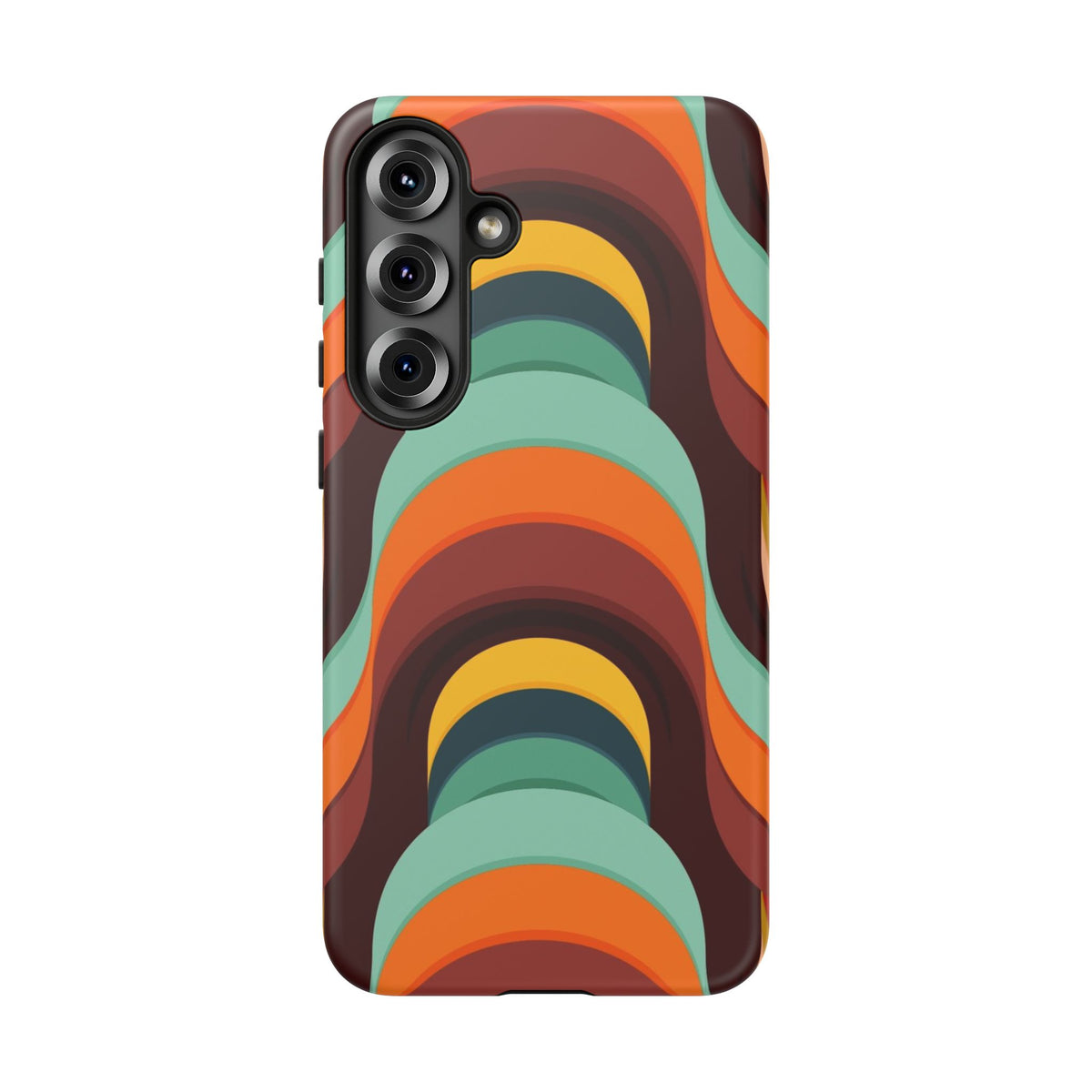 60's Wallpaper - Orange/Blue