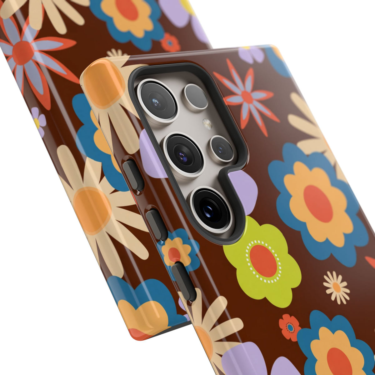 Flowers - Brown/Blue