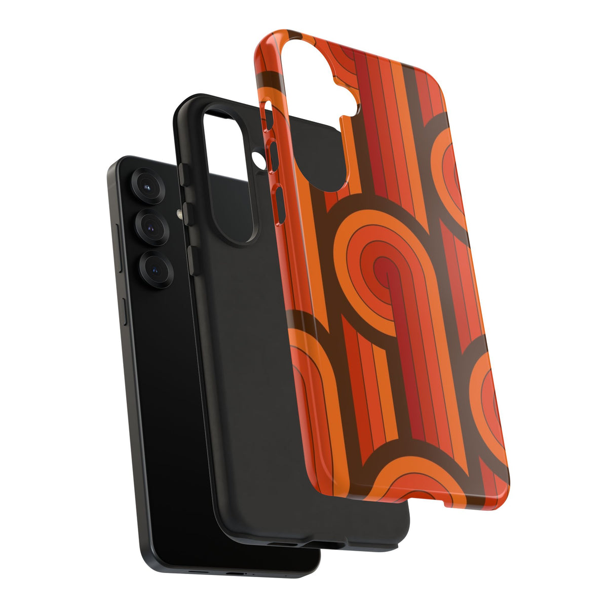 60's Wallpaper - Orange/Brown