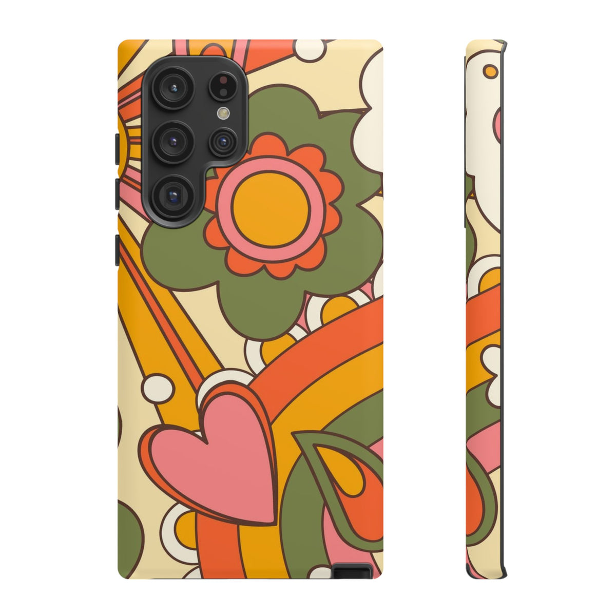 60's Wallpaper - Pink/Green
