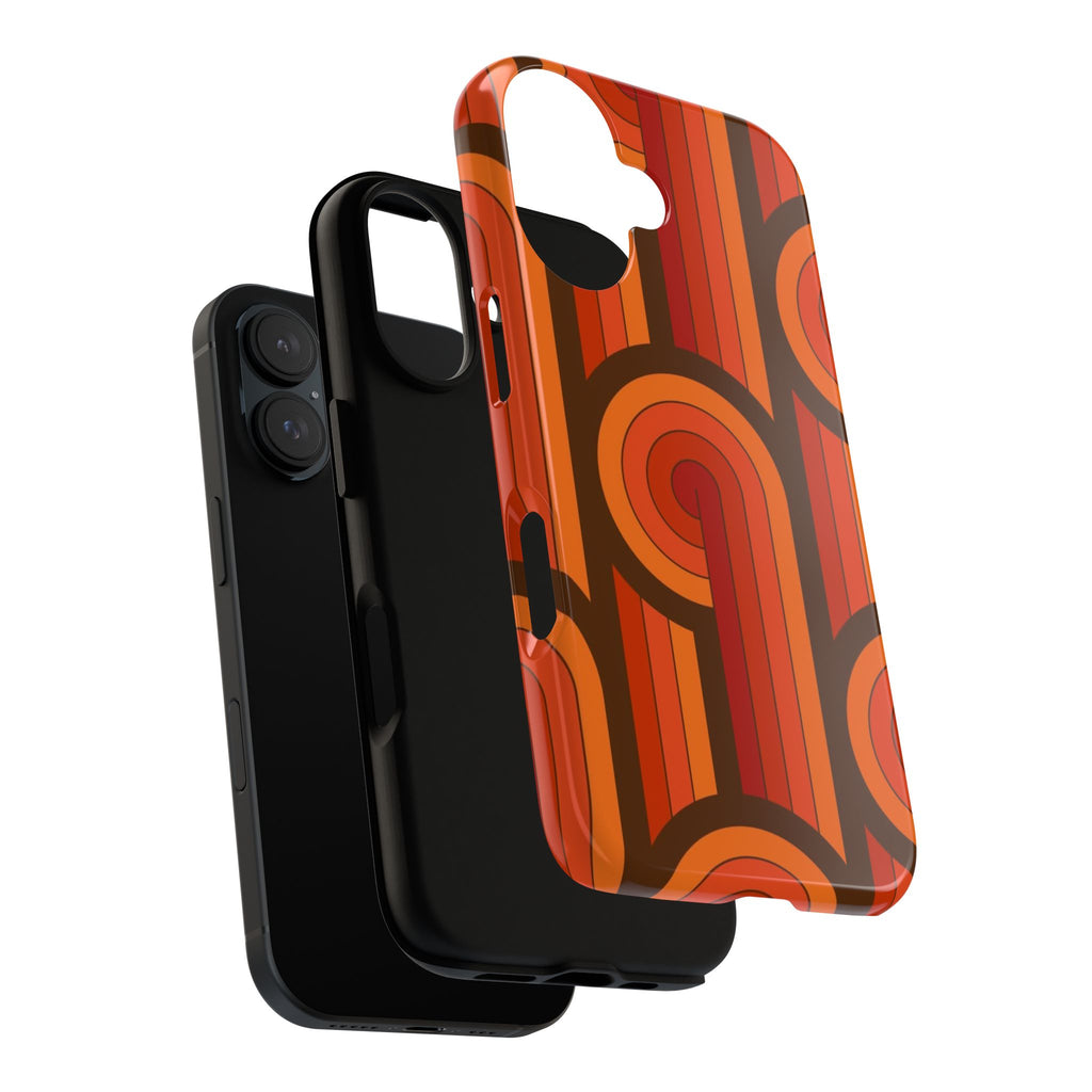 60's Wallpaper - Orange/Brown