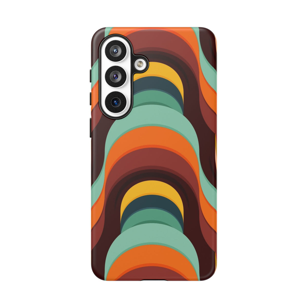 60's Wallpaper - Orange/Blue