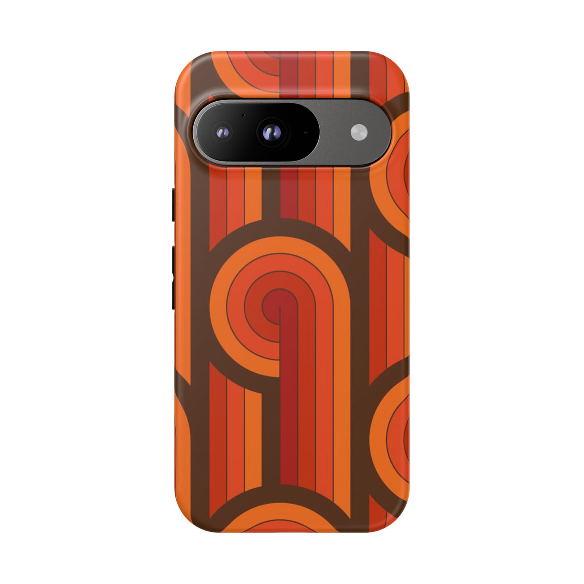 60's Wallpaper - Orange/Brown