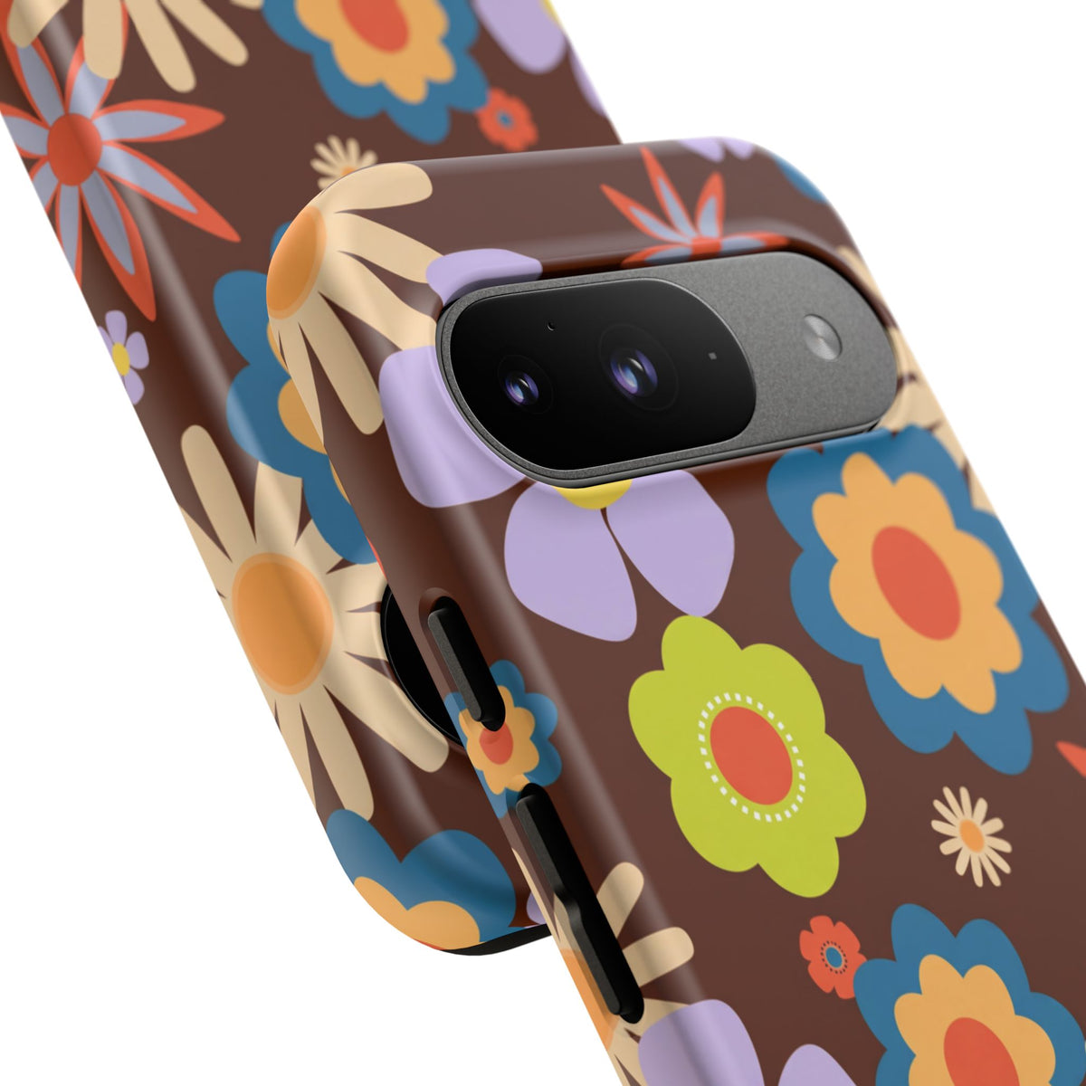 Flowers - Brown/Blue