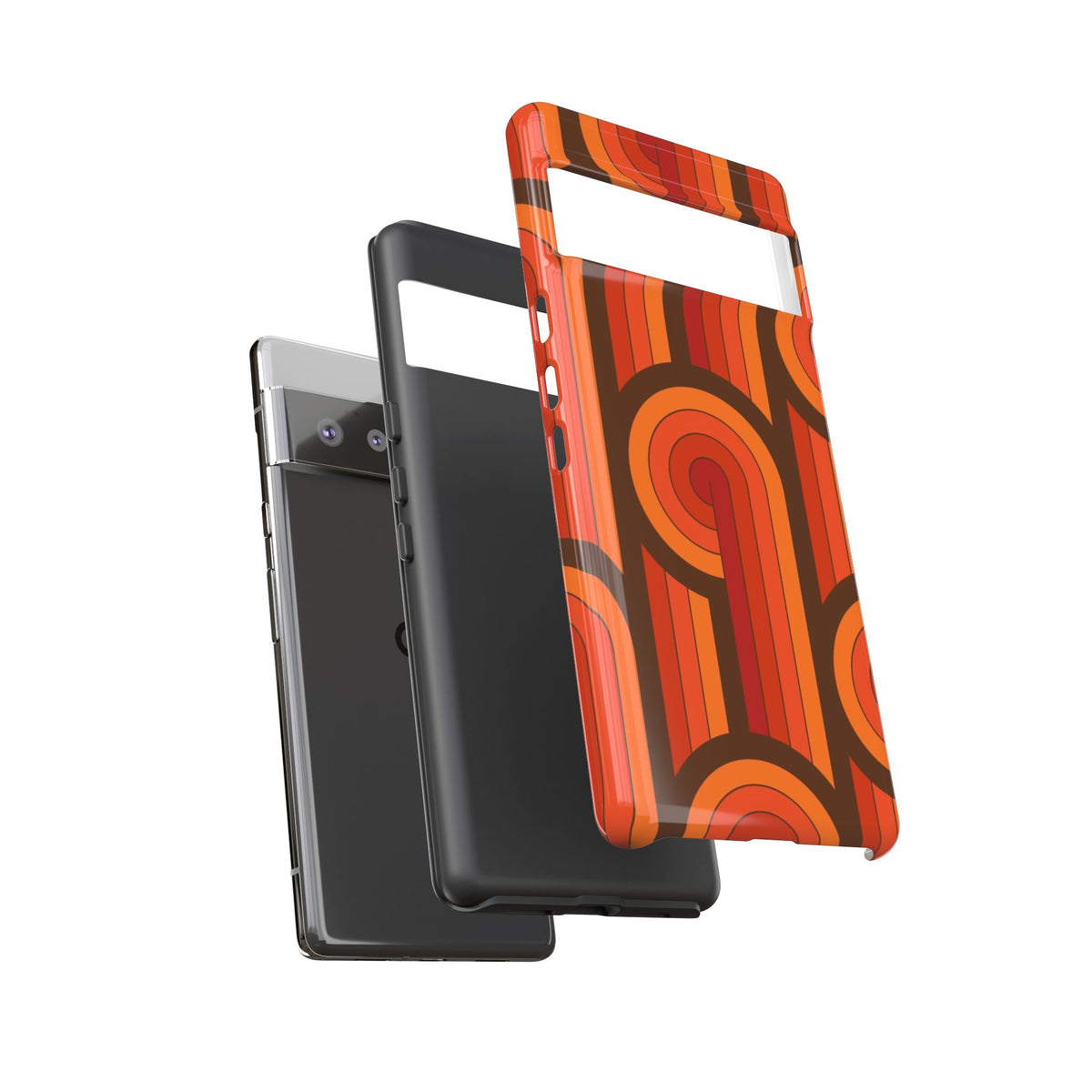 60's Wallpaper - Orange/Brown