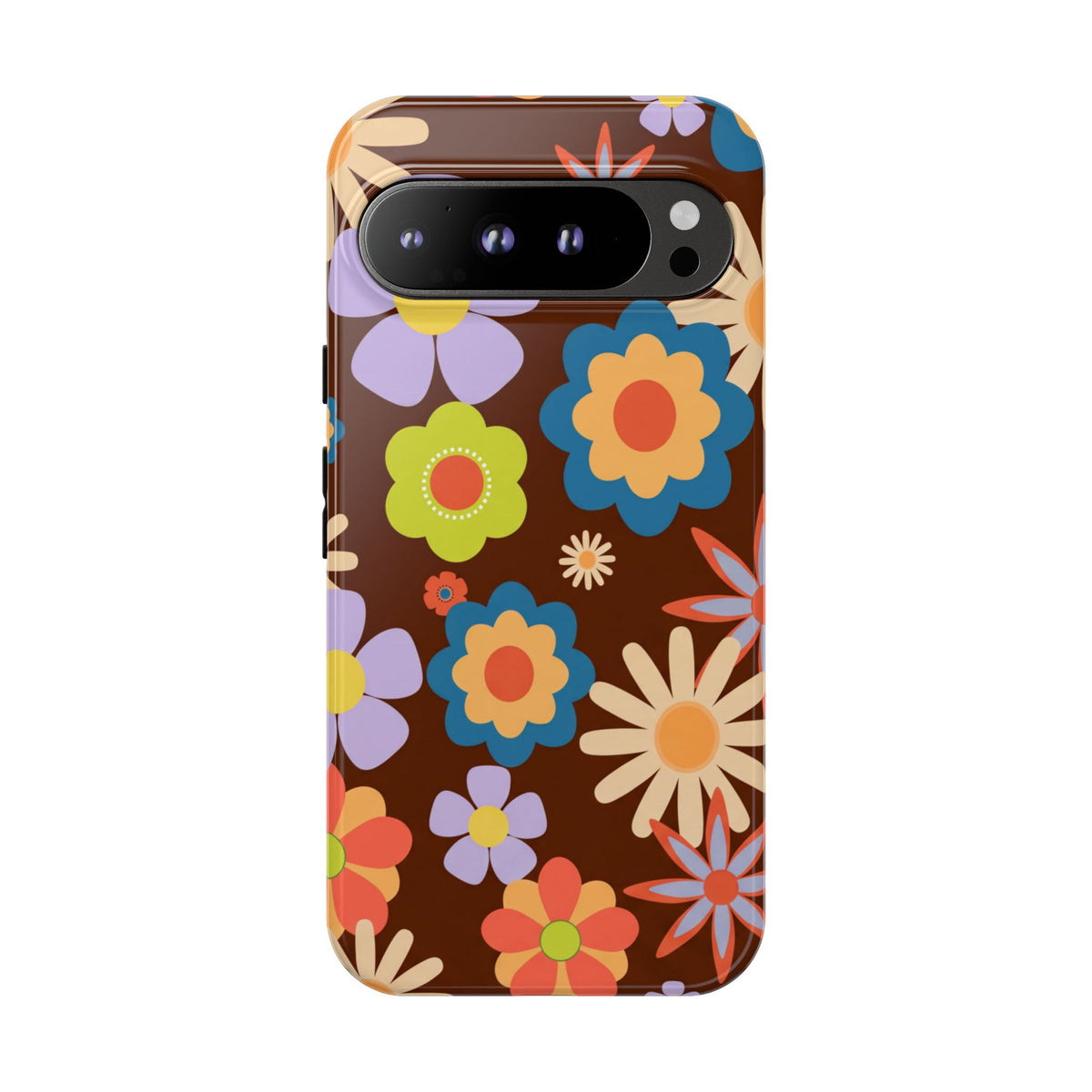 Flowers - Brown/Blue