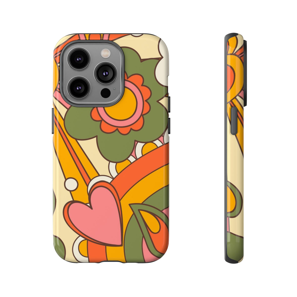 60's Wallpaper - Pink/Green