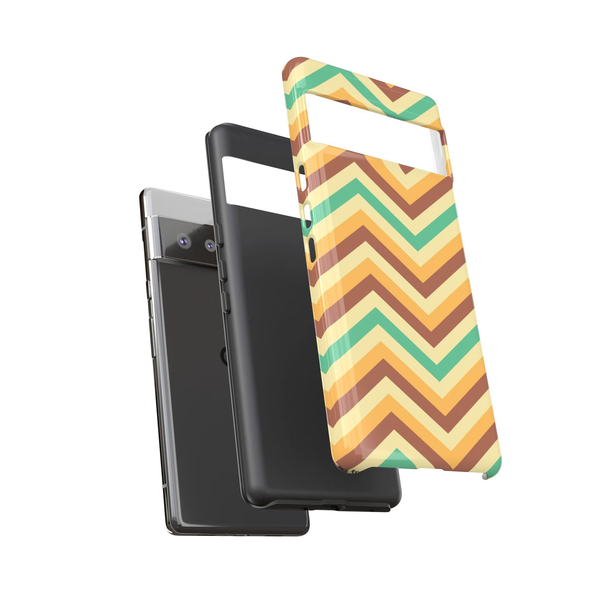 Zig Zags - Brown/Green