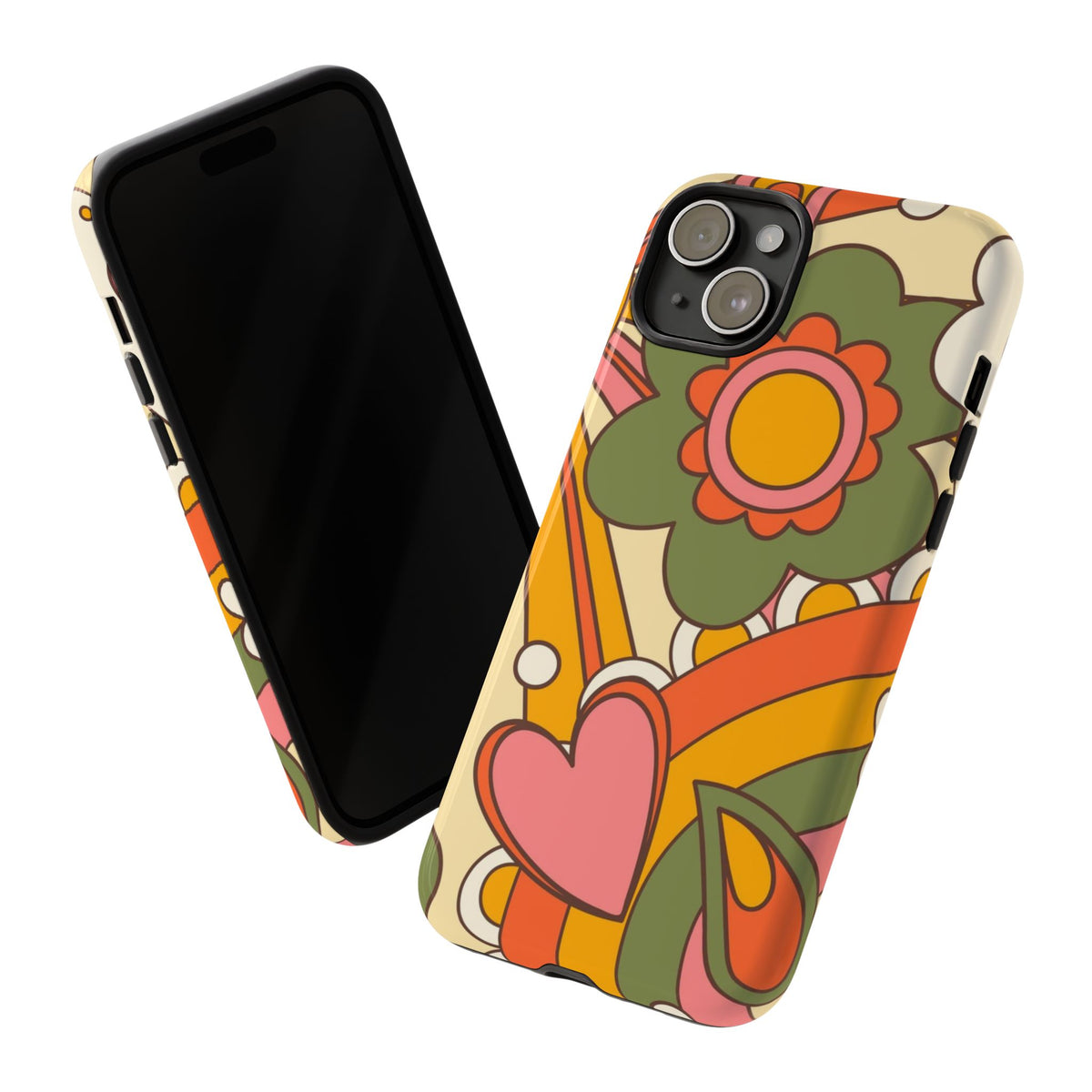 60's Wallpaper - Pink/Green