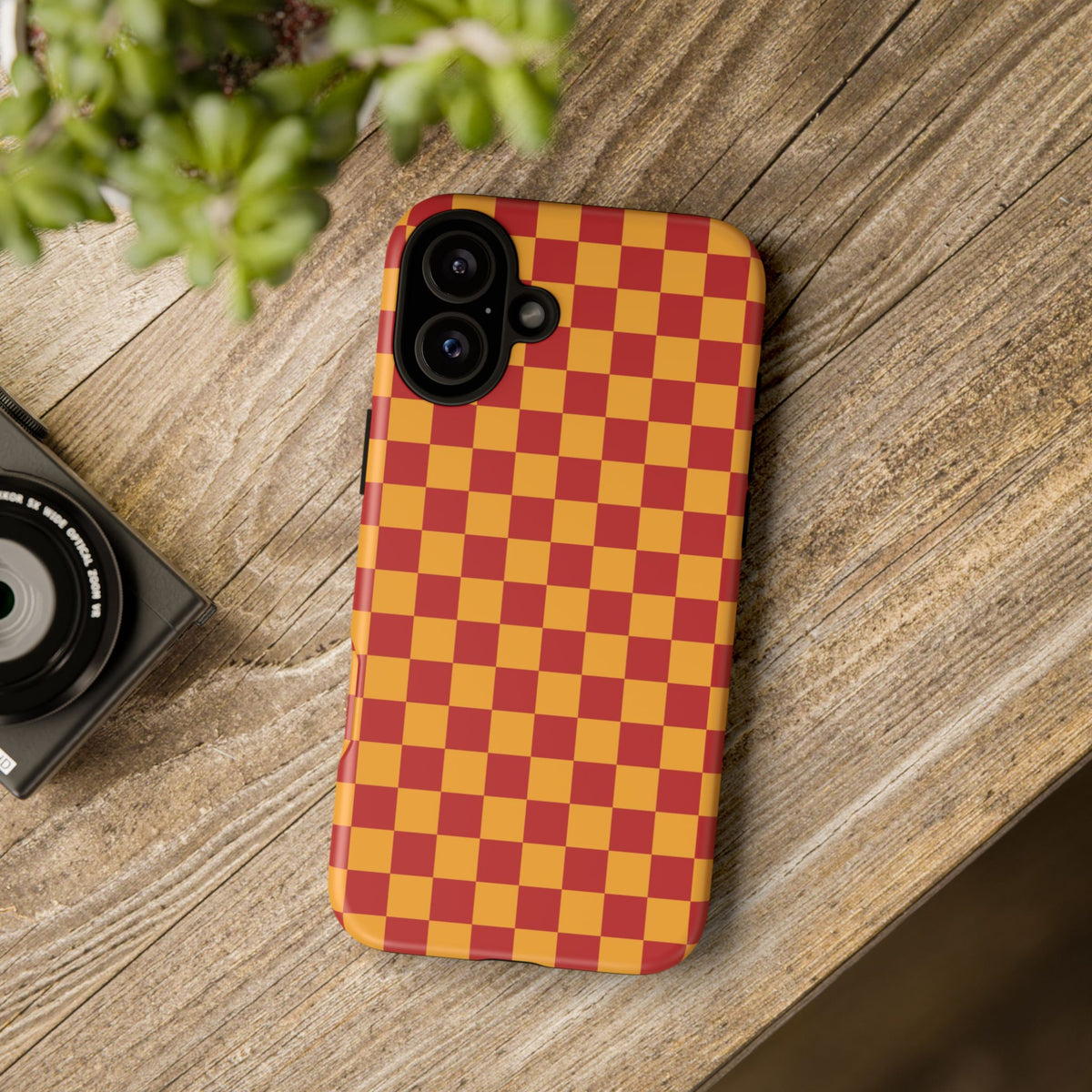 Checked - Red/Yellow