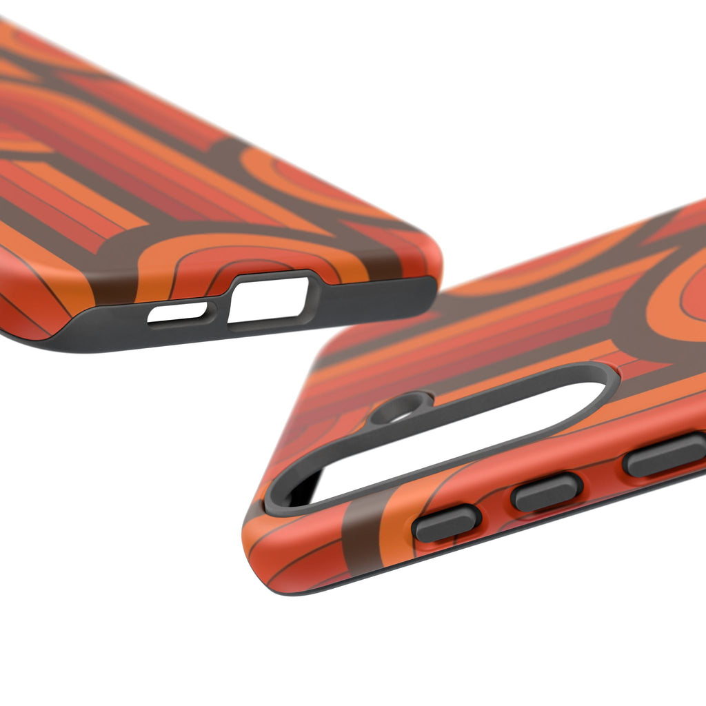 60's Wallpaper - Orange/Brown